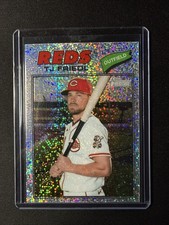 2026 Topps Heritage - T.J. Friedl #296 Chrome Silver Sparkle Refractor