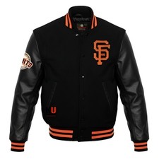 Unisex Giants Varsity Jacket – San Francisco Baseball Letterman Leather Coat