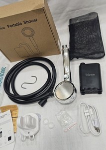 Outdoor Shower Kit – 2600mAh Rechargeable,Camping Shower& Adjustable Spray Head