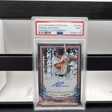 Bowman 2024 Sterling Prospect Autographs #PA-RA Roman Anthony PSA 9 Red Sox