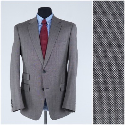 Mens Grey Blazer 40R UK Size ESPRIT Wool Sport Coat Jacket
