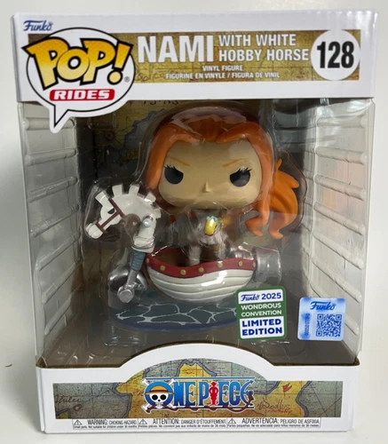 Funko Pop Rides Nami White Hobby Horse 128 One Piece 2025 Con LE SHIPS FAST