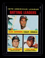 1971 Topps Alex Johnson Carl Yastrzemski Tony Oliva #61