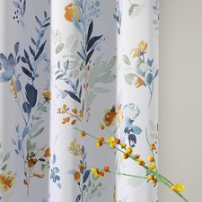 MYSKY HOME 72 inch Floral Curtains for Living Room Bedroom Thermal Insulated ...