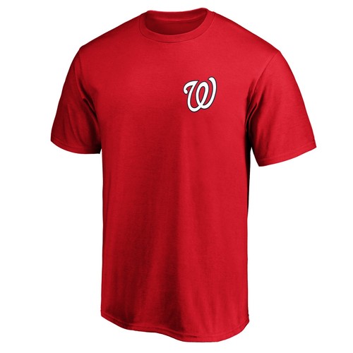 Men's Red Washington Nationals Number One Dad T-Shirt - 第 2/3 張圖片