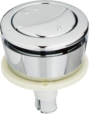 Wirquin 19008001 Jollyflush Dual Flush Chrome Toilet Push Button - Multi-Colour
