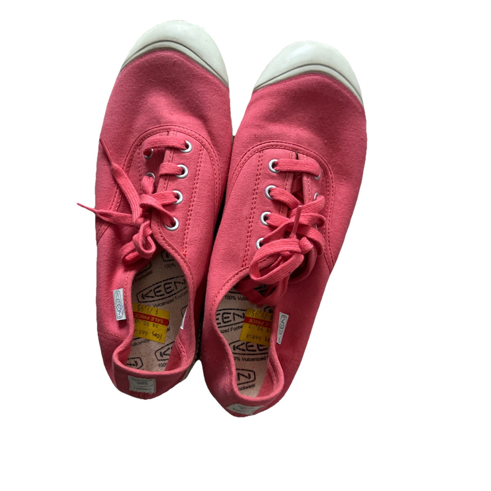 Scarpa donna Keen Maderas taglia 10 rosa corallo salmone sneaker vulcanizzata nuova