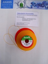 Serafil AMANN 20   600 Meter Fb 7822Nähgarn Reißfest Orange