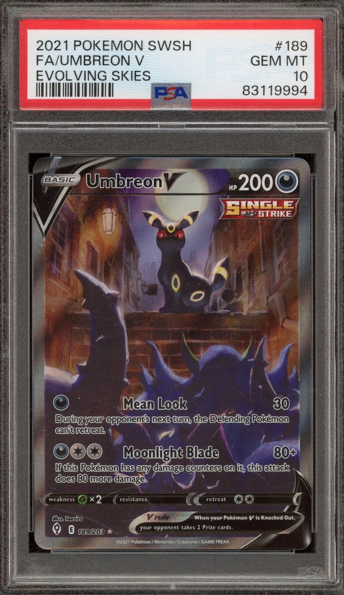 ブラッキーV SA PSA10 Umbreon Alt Art PSA 10 Umbreon V 085/069 SR SA s6a Eevee Heroes 2021 Pokemon Card