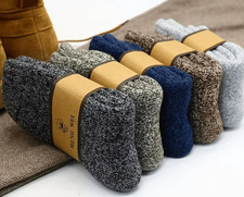 5 Pairs Unisex Winter Socks Thick Warm Thermal For Snow Outdoor Cold Weather Etc
