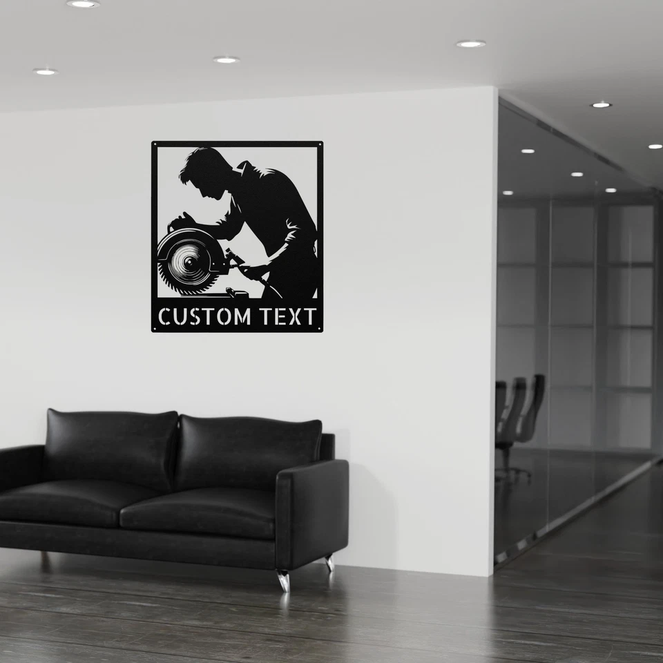 Personalized Workshop Metal Sign Custom Name for Garage Shed or Office Decor - Image 4 of 4