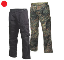 BUNDESWEHR HOSE FLECKTARN BW FELDHOSE JAGEN ANGELN OUTDOOR CAMPING ARBEITSHOSE