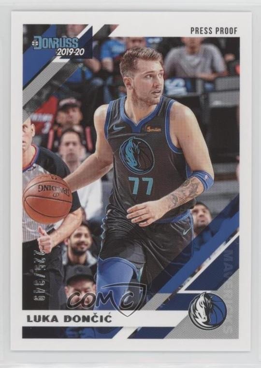 2019-20 Panini Donruss Press Proof Silver 225/349 Luka Doncic #46 0i8b