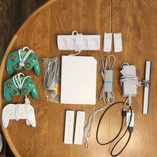 Nintendo Wii Console Bundle w/ Remotes, Controllers, HDMI Cable, Charger