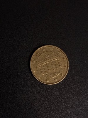 2002 G Mark German 50 Euro Cent  Rare Coin