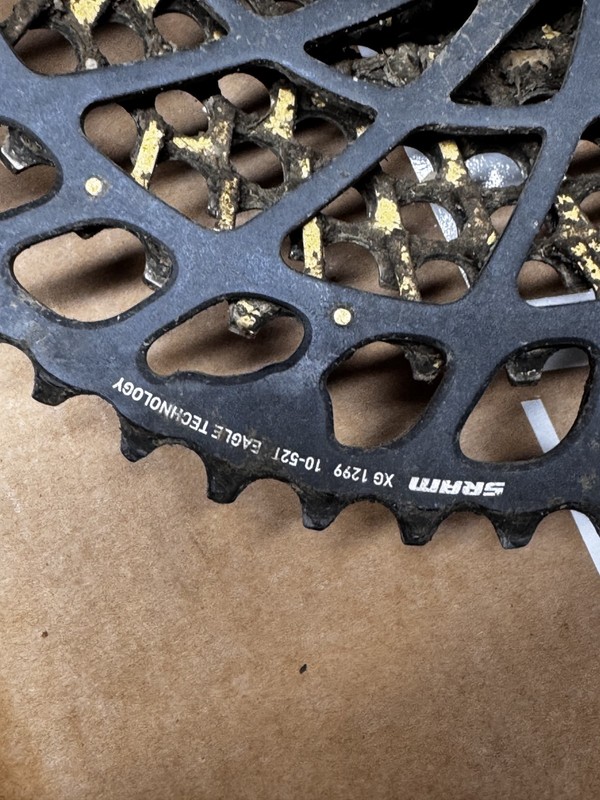 Used SRAM Xx1 Eagle XG-1299 12 Speed Cassette - Gold