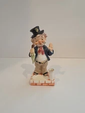 MCM Ceramic Hobo Cigarette Holder Ashtray Figurine Made in Japan