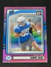 2024 Donruss #332 Sione Vaki Optic Rated Rookies Preview Pink