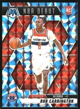 2024-25 Panini Mosaic Mosaic Reactive Blue #259 Bub Carrington NBA Debut - BSK