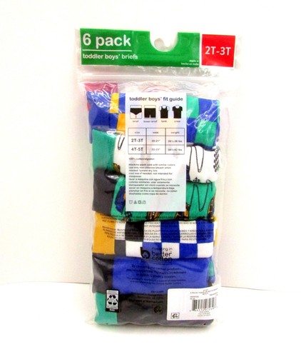 Wonder Nation Toddler Boy Stretch Briefs, 6-Pack, 2T-3T - Picture 2 of 2