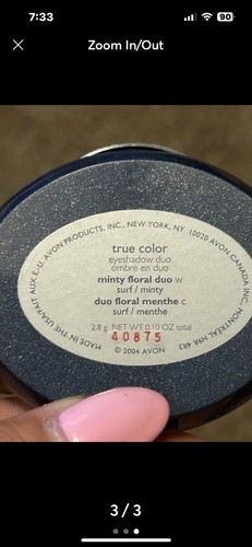 Avon True Color Eyeshadow Minty Floral Duo - Picture 3 of 3