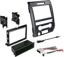 Single or Double DIN Radio Complete Dash Kit, 2009-2014 Ford F-150 with Antenna
