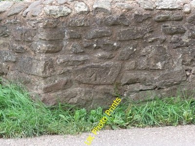 Photo 6x4 Benchmark on bridge at Wootton Courtenay Cowbridge/SS9542 Ordn c2016