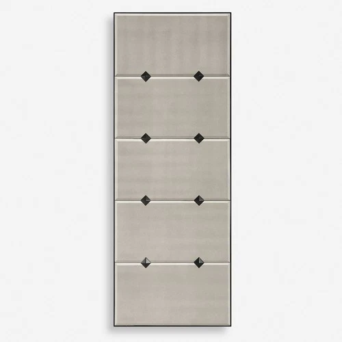 Uttermost 09951 Serchio 30"W x 80"H Rectangular Beveled Accent - Black - Picture 1 of 5