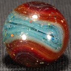 D.A.S. UV LUTZ OXBLOOD FRITTY STARGAZER Swirl Marble 23/32 Mint Hawkeyespicks sg — photo 7