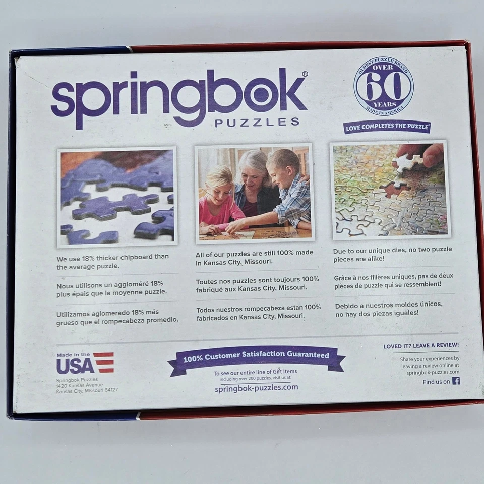 Quebra-cabeça completo Springbok 500 peças lanches doces nostálgicos - Imagem 3 de 3