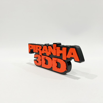 Piranha 3DD 3D Printed Logo Sign Horror Movie Display Desk Decor Collectible