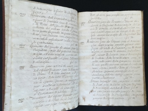 VENTIMIGLIA ARCHIVES  17th Century Manuscript Presented to the King of Sardinia - Picture 4 of 12