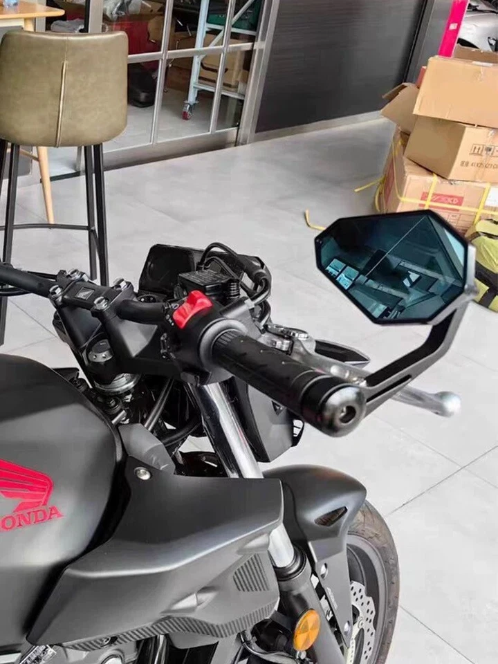 7/8" Motorcycle Bar End Mirrors Black Rear View For Yamaha MT-07 MT-09 MT03 MT10 - Image 4 of 4