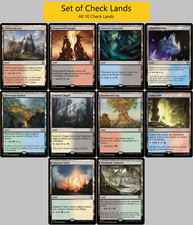 SET completo di Check Lands - MTG Dual Land - Magic the Gathering Commander come nuovo