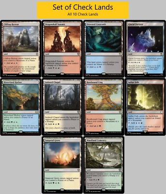 Full SET of Check Lands - MTG Dual Land - Magic the Gathering