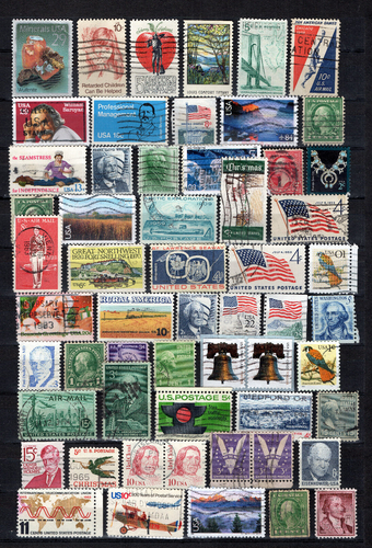 USA - Albumseite alte Briefmarken #1