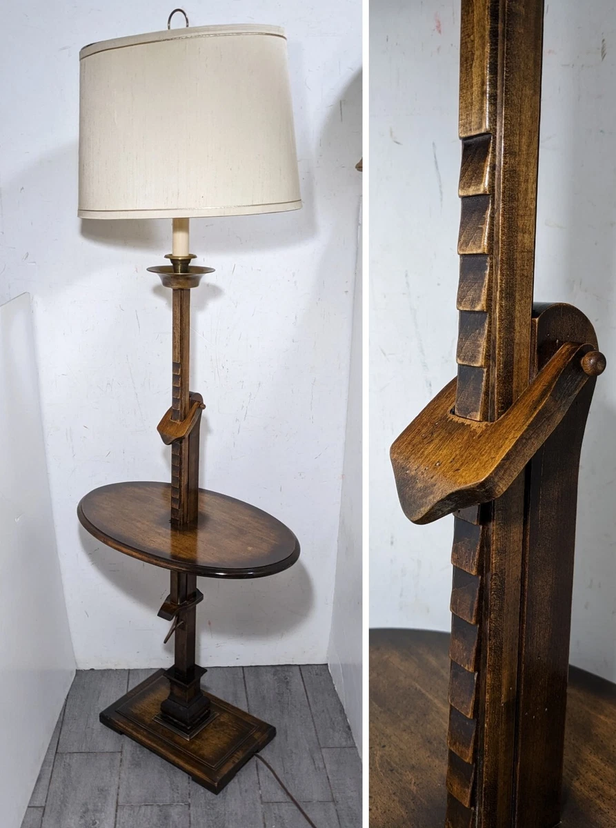 Floor lamp hotsell with tray table