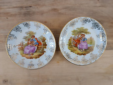 JS Limoges Square 4 1/2” Hot Air Balloon Plate Mongolfiera Di M. Lunardi’s 