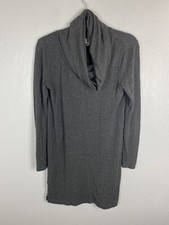 LOU & GREY Women's Gray Super Soft Turtleneck Sweater Dress Size XS