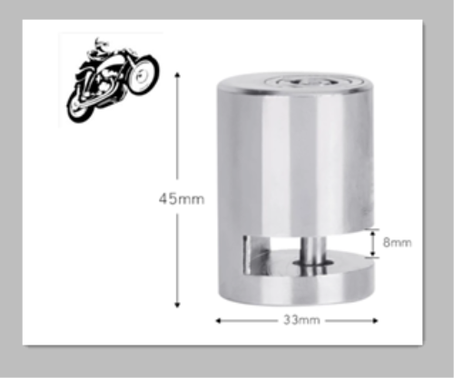Motorcycle Brake Disc Lock Stainless Steel With Two Keys - Foto 2 di 8