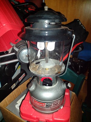 COLEMAN DUAL FUEL POWERHOUSE LANTERN 295-700T. DOUBLE MANTLE | eBay