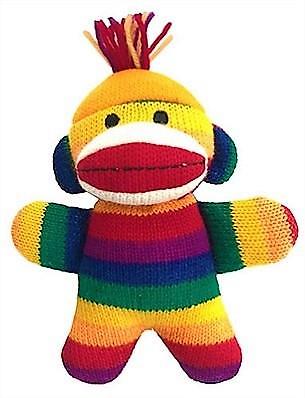 rainbow sock monkey