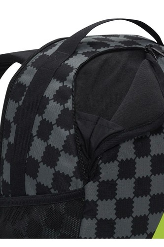 Nike Brasilia Niños Mochila Bolso NUEVO (18L) Escuela Negro/Negro/Voltio - FB2819 010 - Imagen 4 de 6