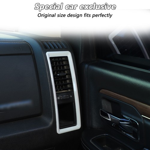 Center Console Air Vent Outlet Trim For Dodge RAM 1500 2010-17 White Accessories - Picture 6 of 10