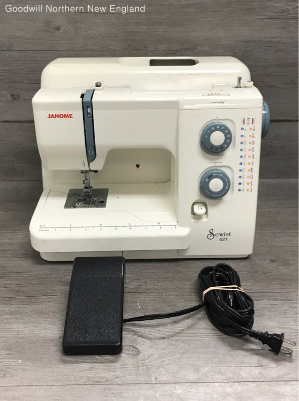 Janome Sewist 521 Sewing Machine & Cover Bundle eBay
