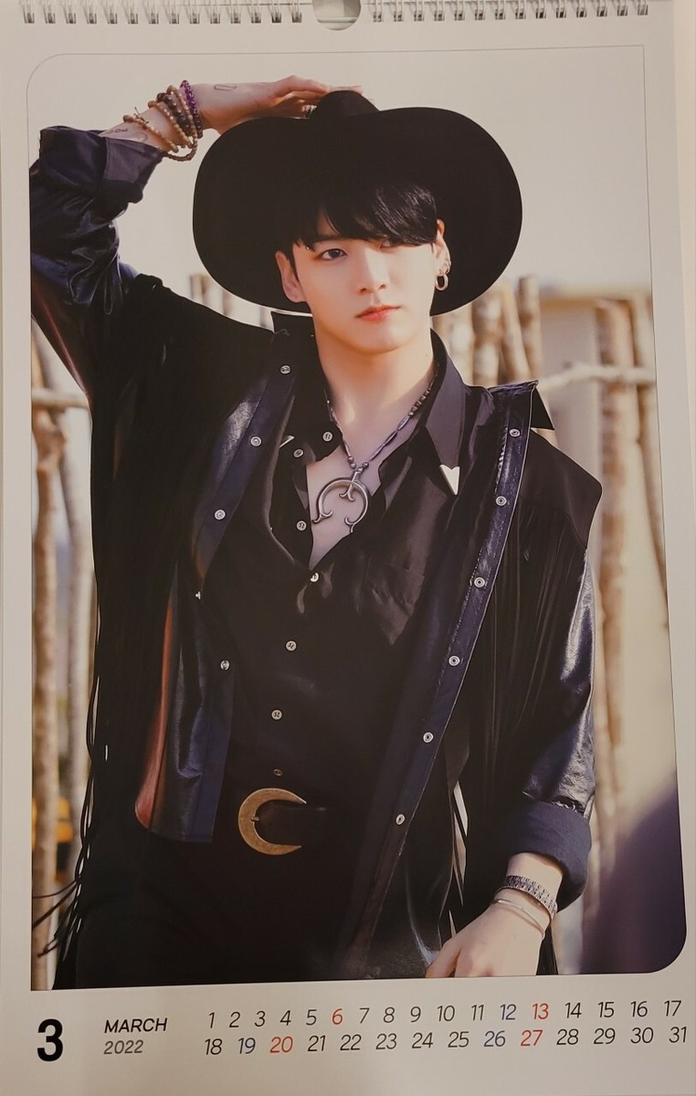 BTS JUNGKOOK 2022 Wall Calendar and BTS Stickers | eBay