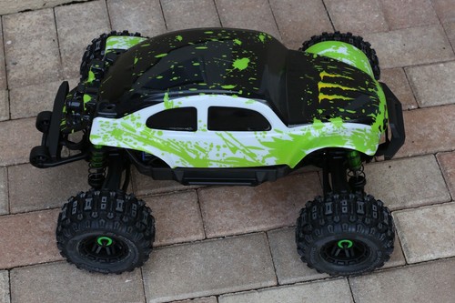 Custom Body Buggy Muddy Green WB for V2 WideMaxx Traxxas Maxx 1/10 Shell Cover - Picture 12 of 13