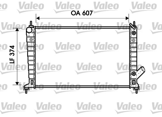 Valeo 734830 Radiateur refroidissement moteur à ailettes brasées en alu