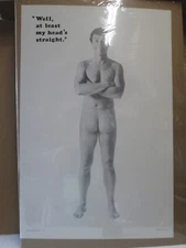 Well at least my head's straight Vintage 1973 poster funny comical 20734