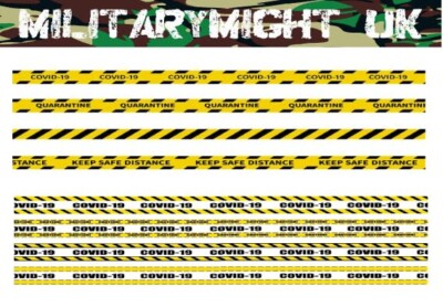 1 16 / 1 18 SCALE WARNING TAPE COVID DIORAMA MODEL ACTIONFIGUR
